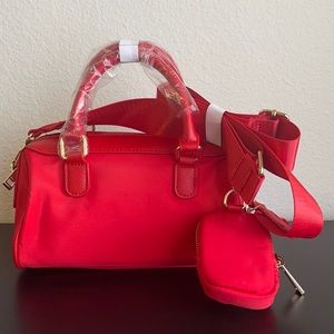 Red crossbody bag